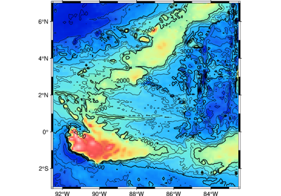 Creating a map with contour lines